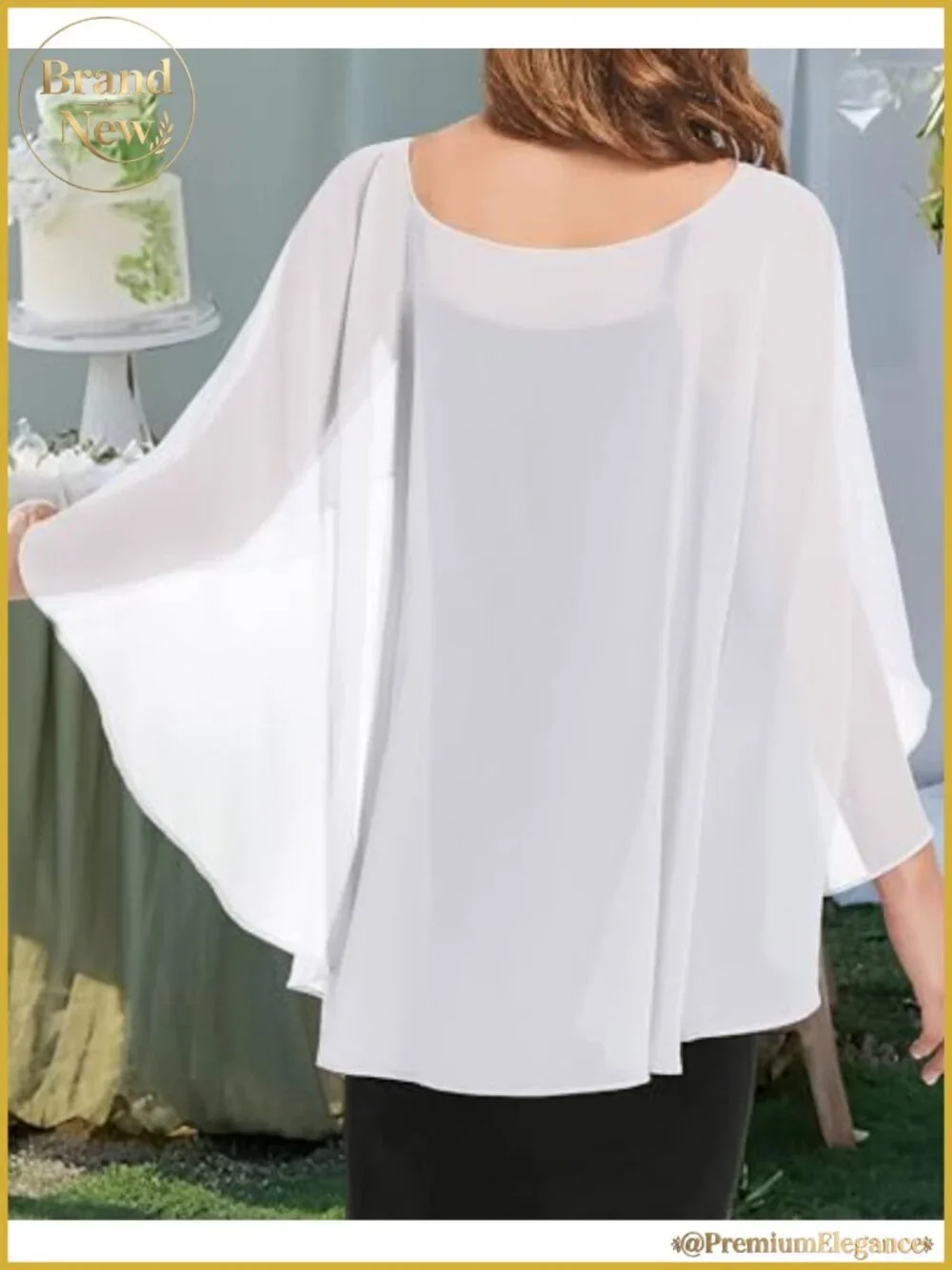 Chiffon Shawl Wrap Evening Dress Cape Sheer Poncho Cover Up